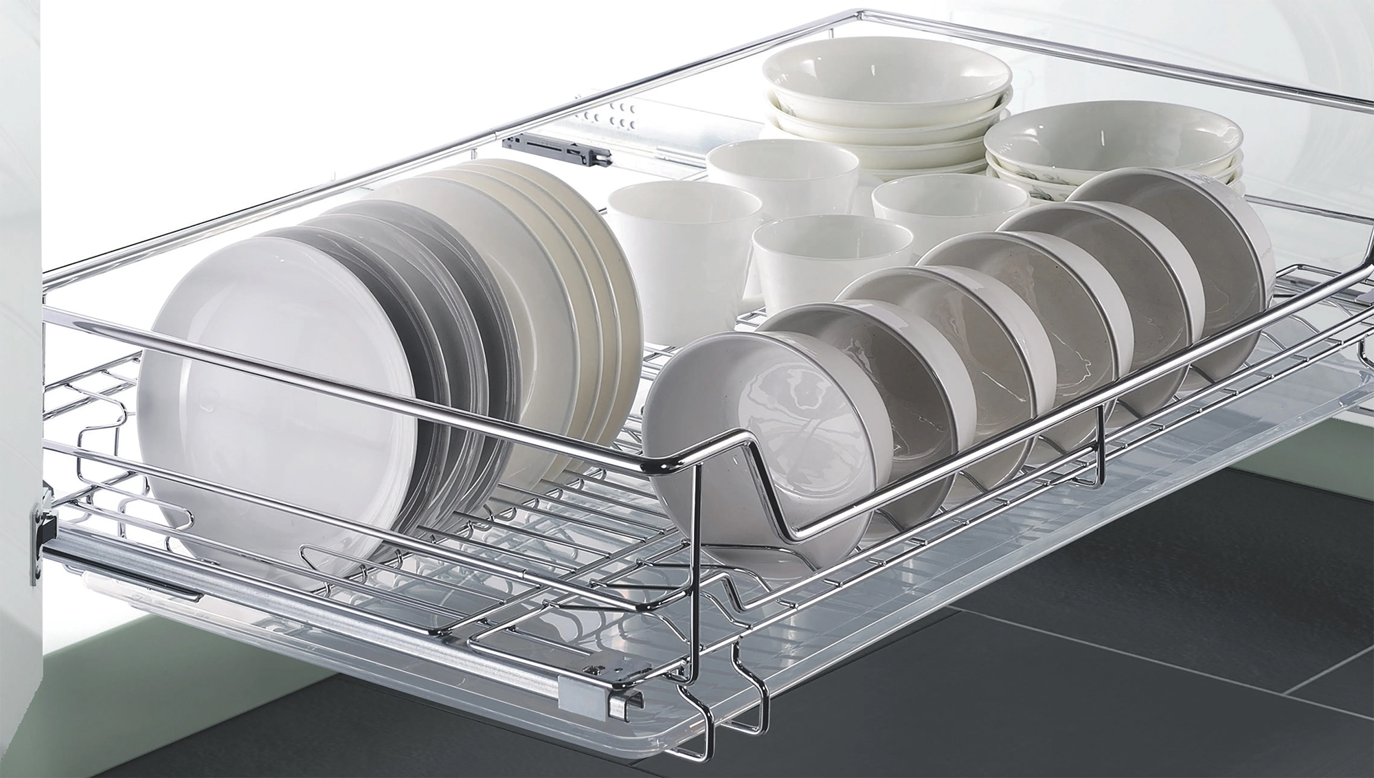 Kích thước ngăn kéo tủ bếp đựng xoong nồi và bát đĩa