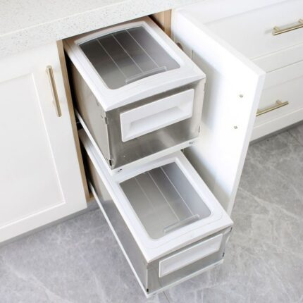 Kích thước ngăn kéo tủ bếp đựng thùng gạo âm tủ 