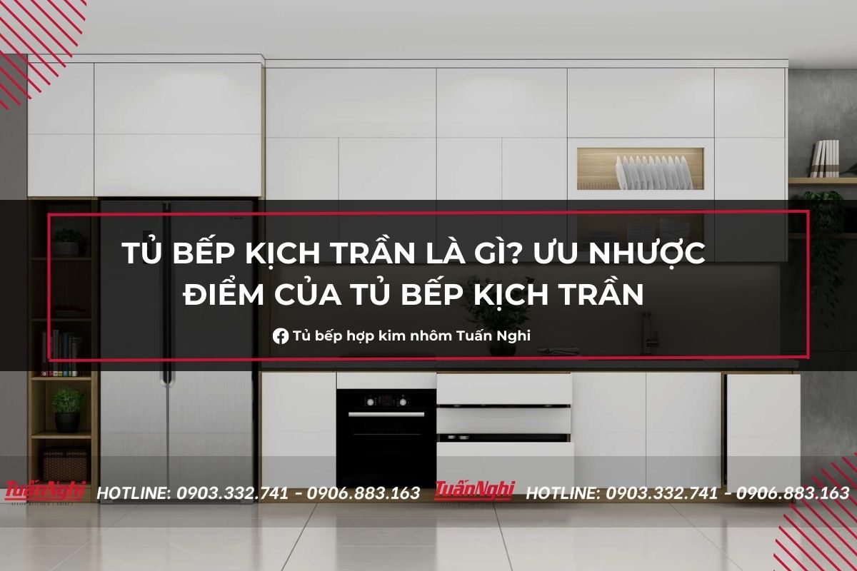 Tủ Bếp Kịch Trần Là GÌ? Ưu Nhược Điểm Của Tủ Bếp Kịch Trần 