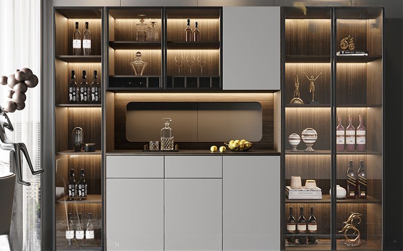 Cách chọn tủ rượu phòng khách đẹp và phù hợp với mọi không gian 4 tu ruou phong khach