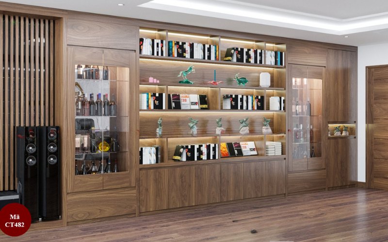 Vì sao tủ trang trí phòng khách trở thành xu hướng 2024? 6 tu trang tri phong khach 1