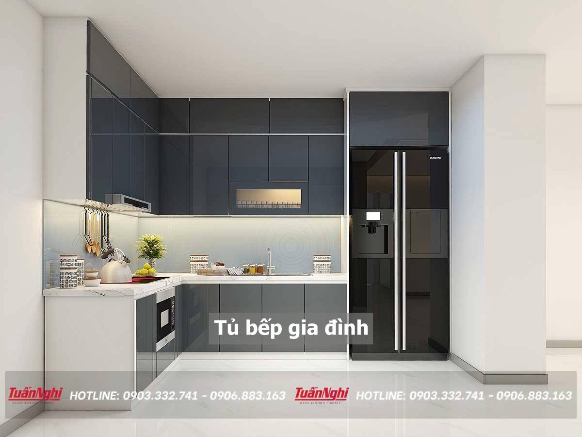 tủ bếp gia đình
