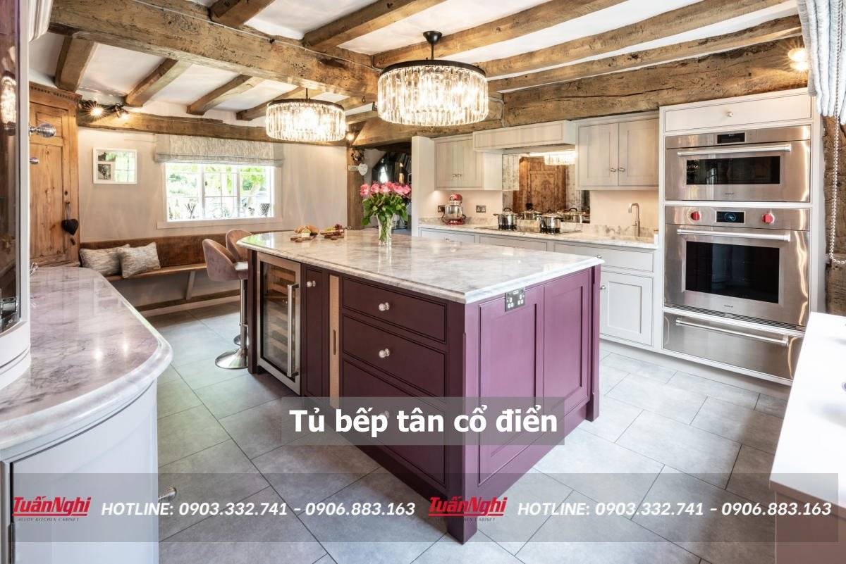 Tủ bếp tân cổ điển