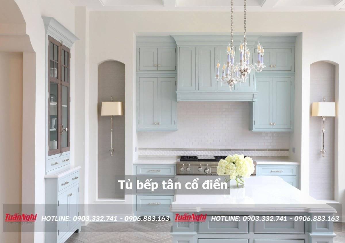 Tủ bếp tân cổ điển