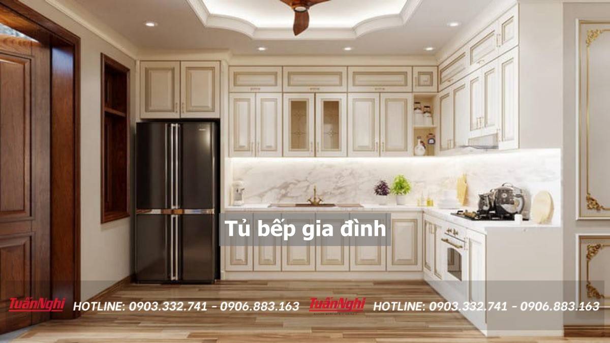 tủ bếp gia đình