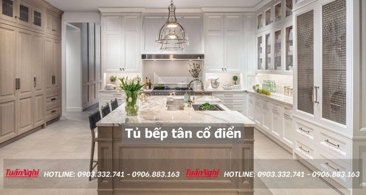 Tủ bếp tân cổ điển