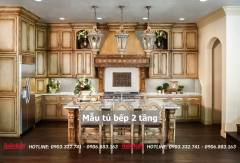 40+ Mẫu tủ bếp 2 tầng đẹp tối ưu không gian bếp 2023 191 mau-tu-bep-2-tang-21-min