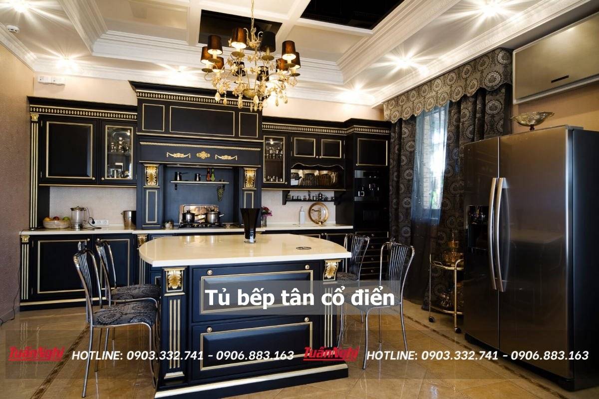 Tủ bếp tân cổ điển