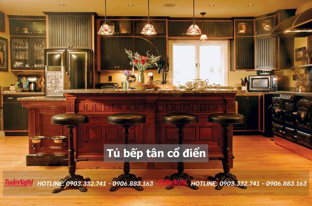 Tủ bếp tân cổ điển