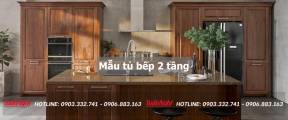 40+ Mẫu tủ bếp 2 tầng đẹp tối ưu không gian bếp 2023 187 mau-tu-bep-2-tang-17-min