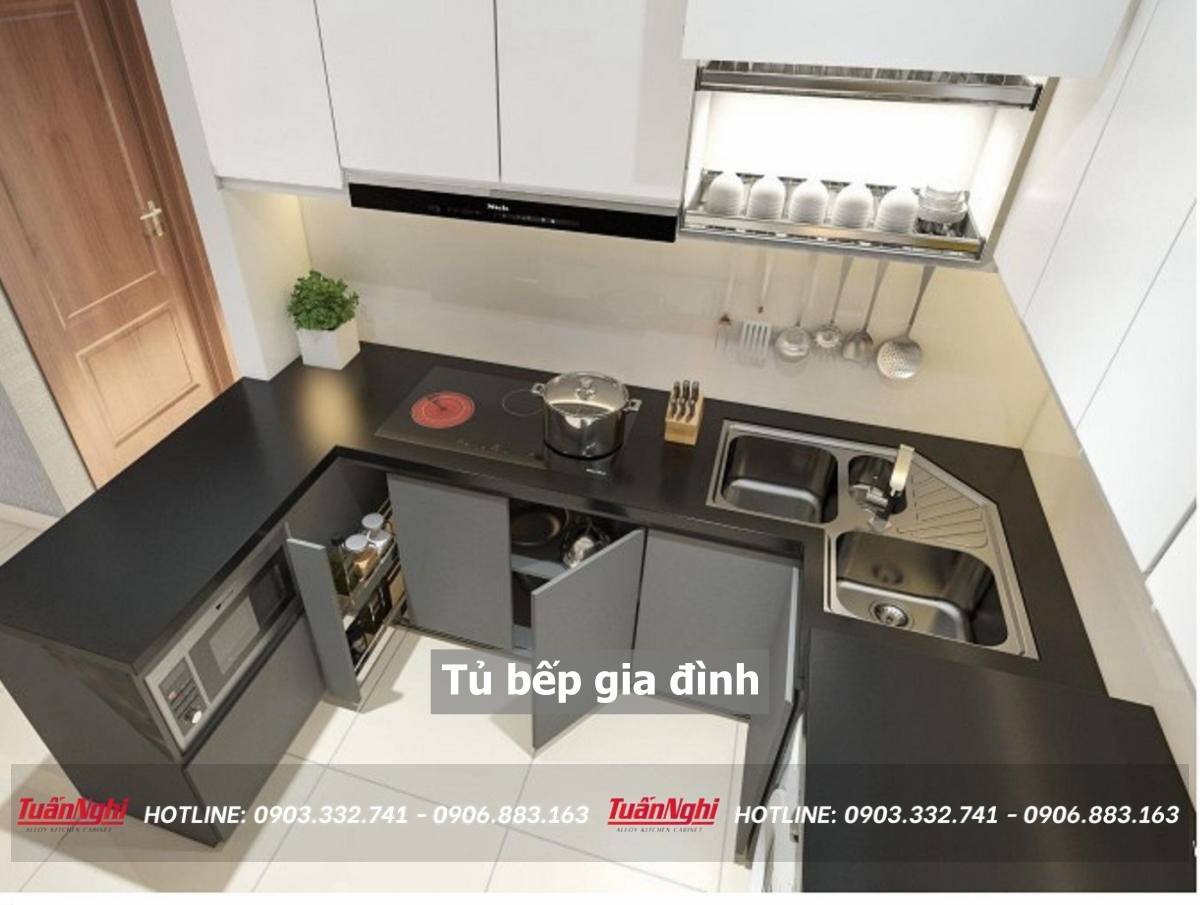 tủ bếp gia đình