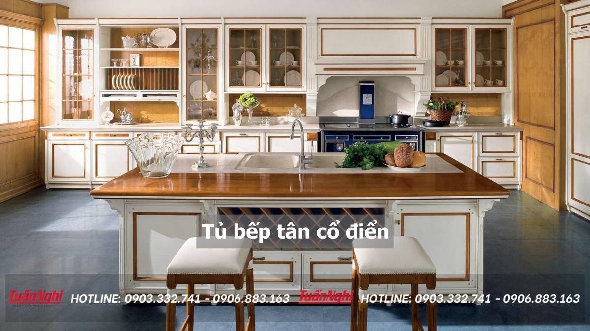 Tủ bếp tân cổ điển