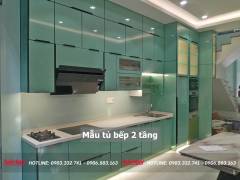 40+ Mẫu tủ bếp 2 tầng đẹp tối ưu không gian bếp 2023 286 mau-tu-bep-2-tang-60-min