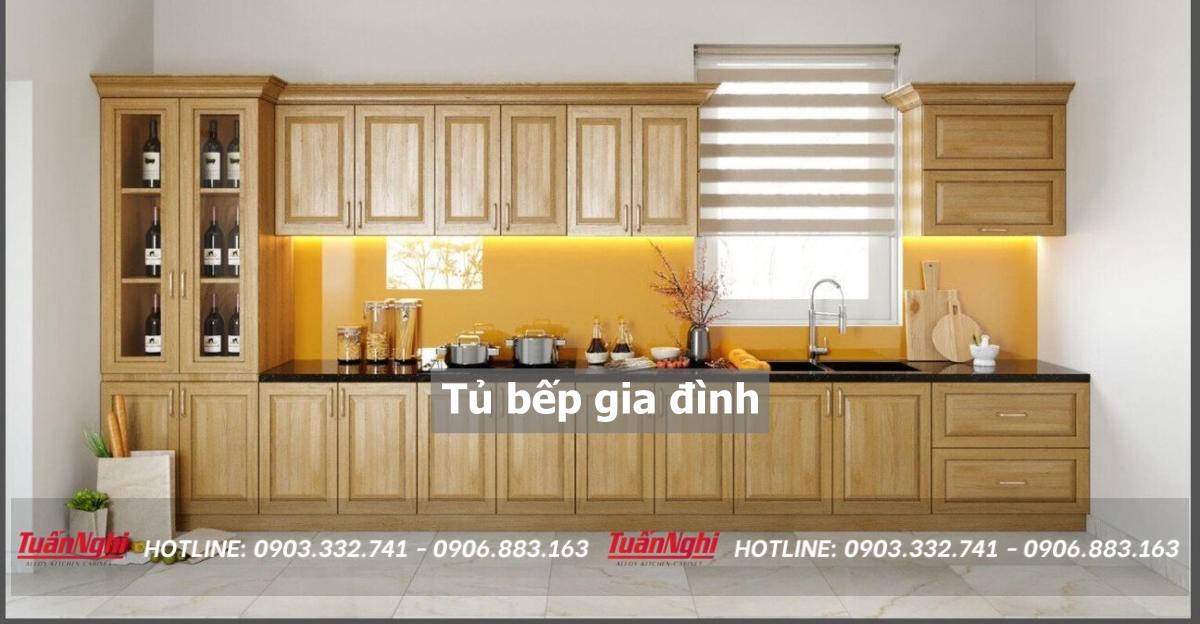 tủ bếp gia đình