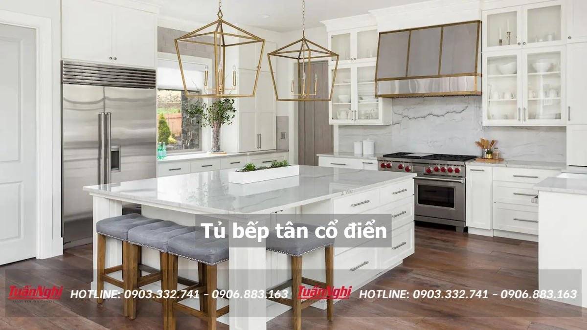 Tủ bếp tân cổ điển
