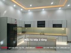 40+ Mẫu tủ bếp 2 tầng đẹp tối ưu không gian bếp 2023 284 mau-tu-bep-2-tang-58-min