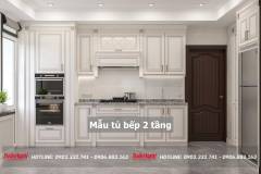 40+ Mẫu tủ bếp 2 tầng đẹp tối ưu không gian bếp 2023 189 mau-tu-bep-2-tang-19-min