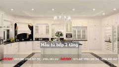 40+ Mẫu tủ bếp 2 tầng đẹp tối ưu không gian bếp 2023 186 mau-tu-bep-2-tang-16-min