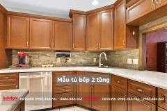 40+ Mẫu tủ bếp 2 tầng đẹp tối ưu không gian bếp 2023 236 mau-tu-bep-2-tang-38-min