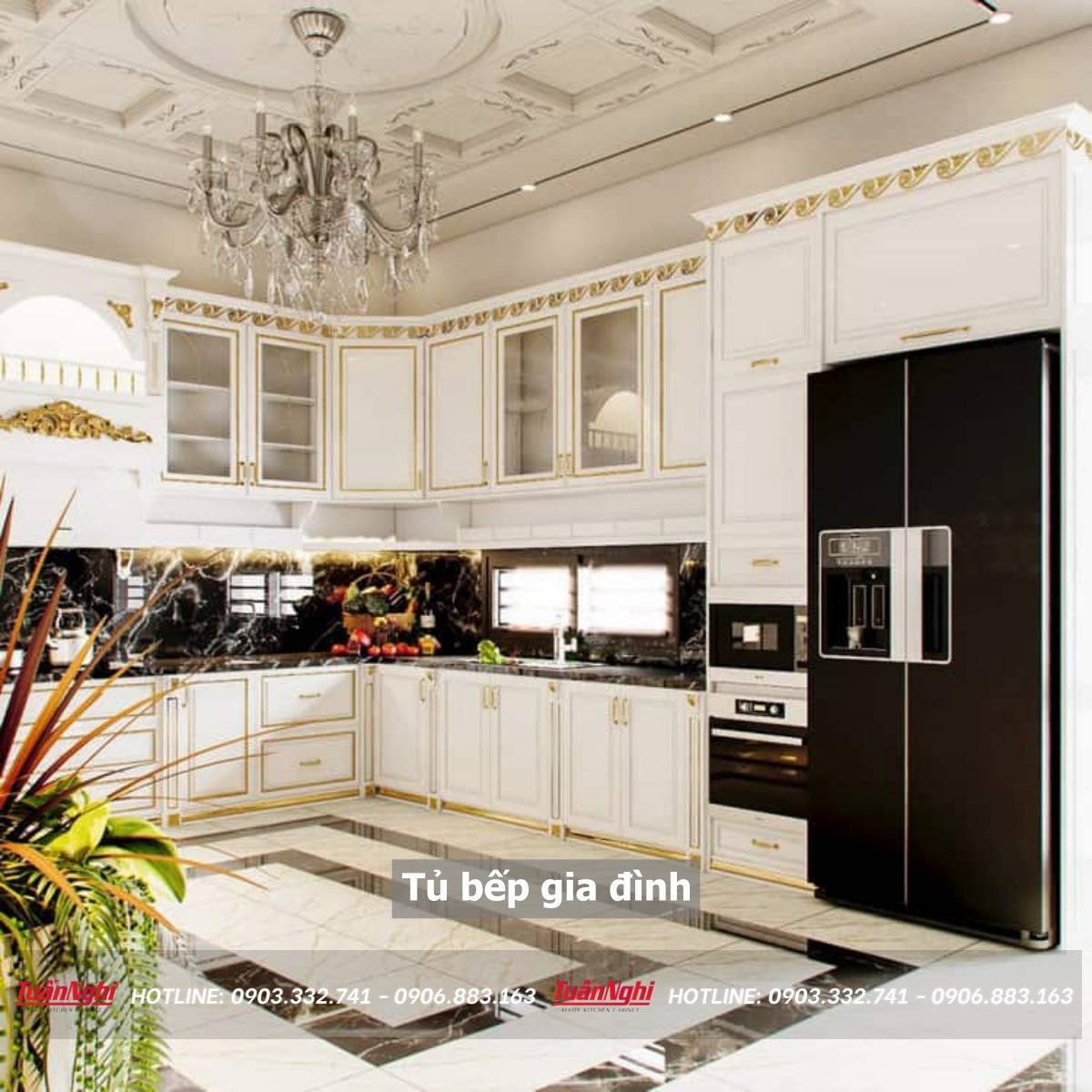 tủ bếp gia đình