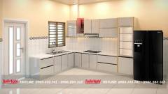 Mẫu Tủ Bếp Có Bàn Thờ Ông Táo Trang Nghiêm Nhất 2022