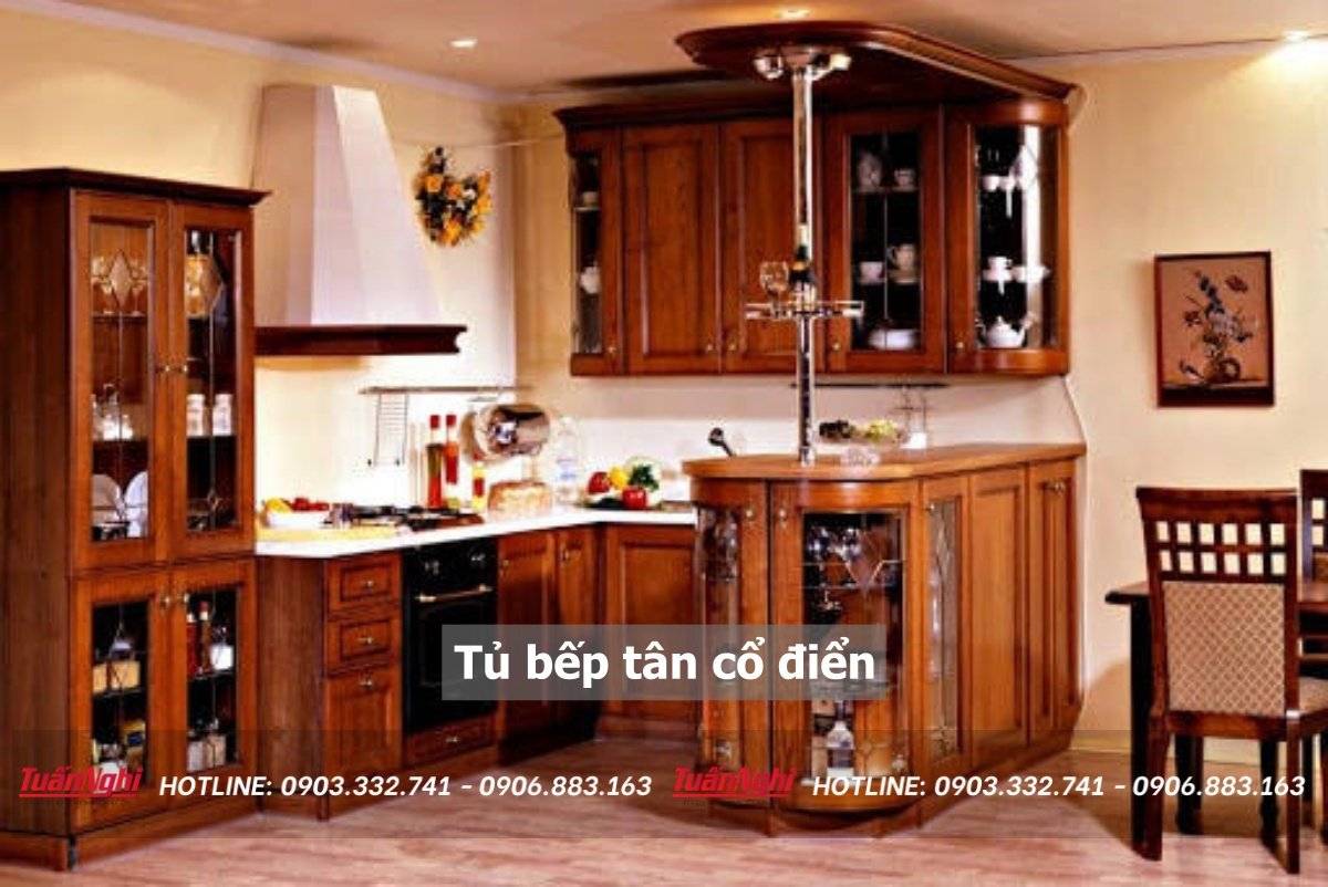 Tủ bếp tân cổ điển