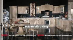 40+ Mẫu tủ bếp 2 tầng đẹp tối ưu không gian bếp 2023 213 mau-tu-bep-2-tang-29-min