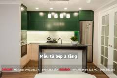 40+ Mẫu tủ bếp 2 tầng đẹp tối ưu không gian bếp 2023 194 mau-tu-bep-2-tang-24-min