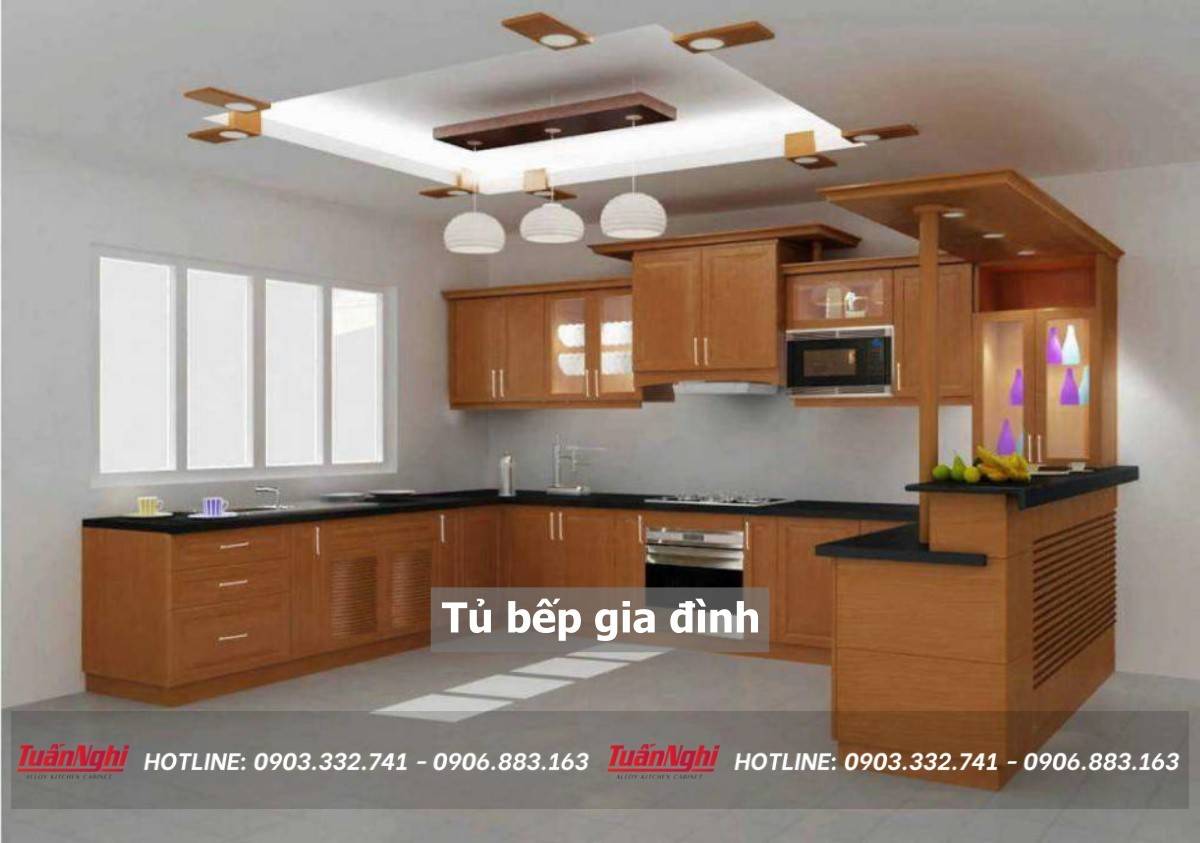 tủ bếp gia đình