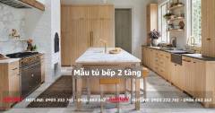 40+ Mẫu tủ bếp 2 tầng đẹp tối ưu không gian bếp 2023 240 mau-tu-bep-2-tang-42-min