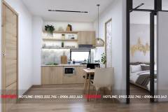 40+ Mẫu tủ bếp cho chung cư nhỏ hiện đại nhất 2023 164 tu-bep-chung-cu-1-2