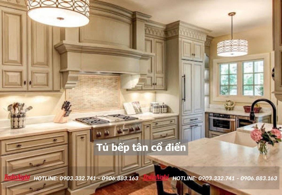 Tủ bếp tân cổ điển