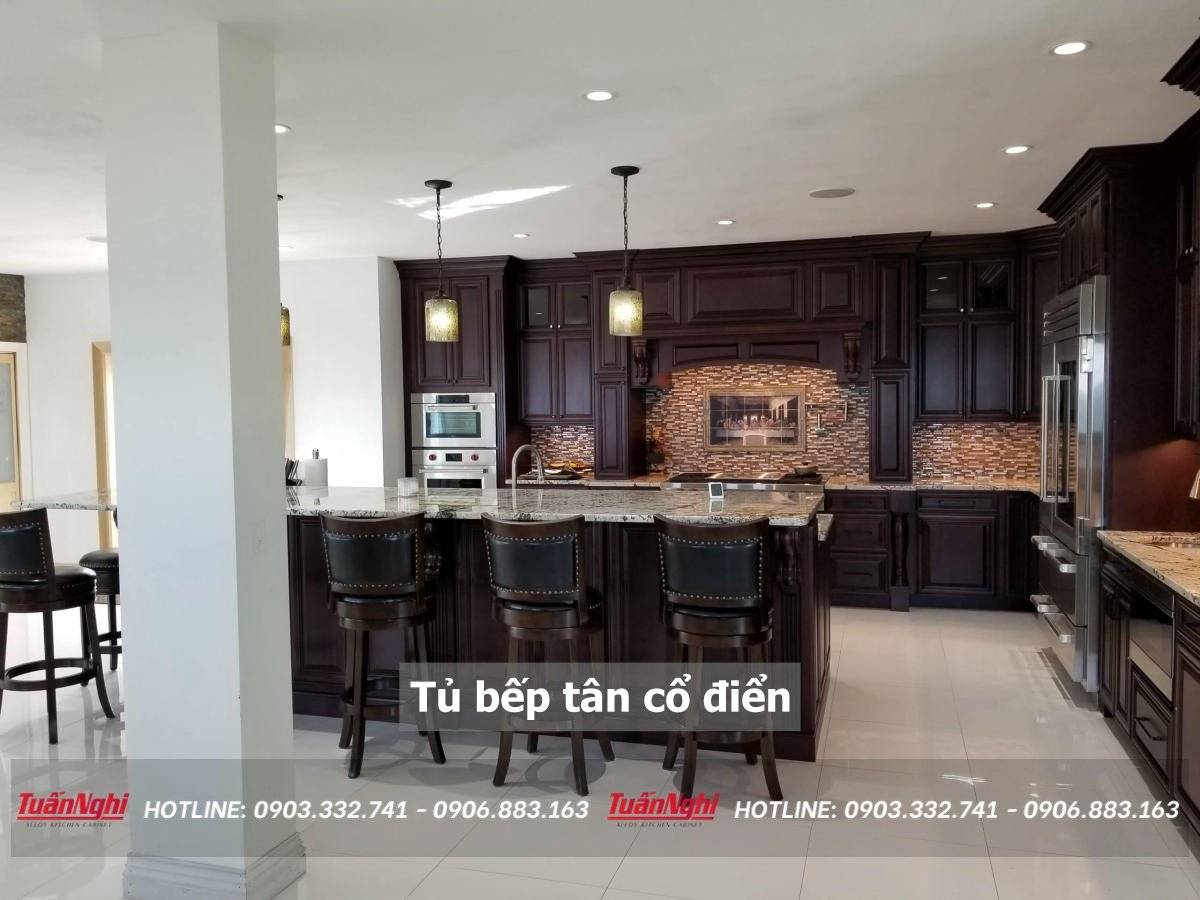 Tủ bếp tân cổ điển