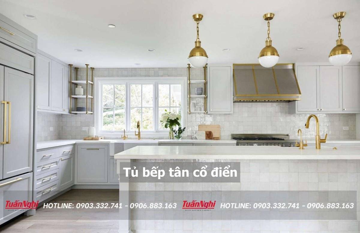 Tủ bếp tân cổ điển