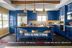 40+ Mẫu tủ bếp 2 tầng đẹp tối ưu không gian bếp 2023 238 mau-tu-bep-2-tang-40-min