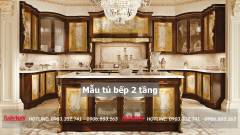 40+ Mẫu tủ bếp 2 tầng đẹp tối ưu không gian bếp 2023 214 mau-tu-bep-2-tang-30-min