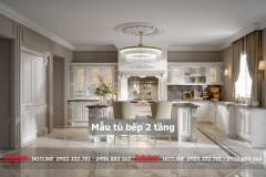 40+ Mẫu tủ bếp 2 tầng đẹp tối ưu không gian bếp 2023 211 mau-tu-bep-2-tang-27-min