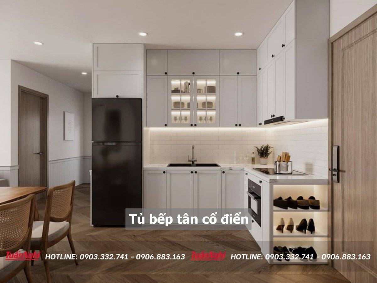 Tủ bếp tân cổ điển