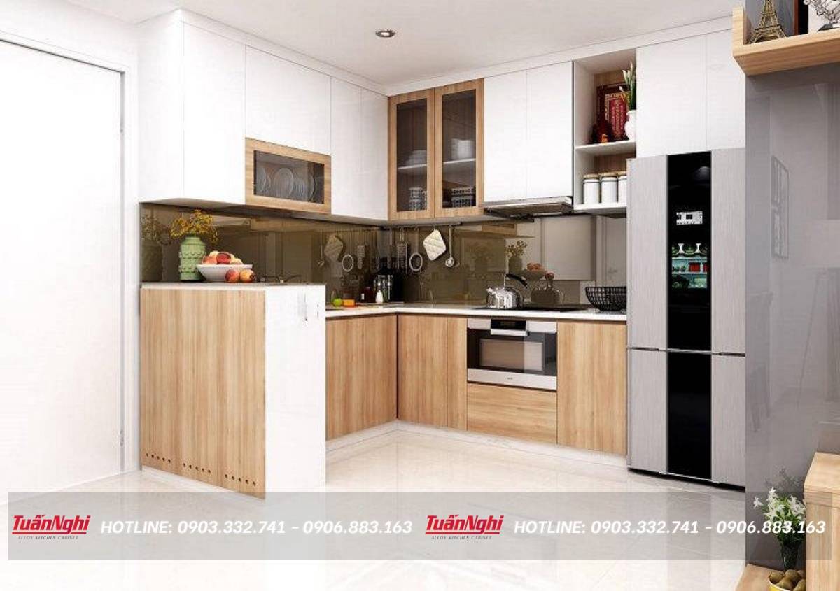 tủ bếp có bàn thờ ông táo