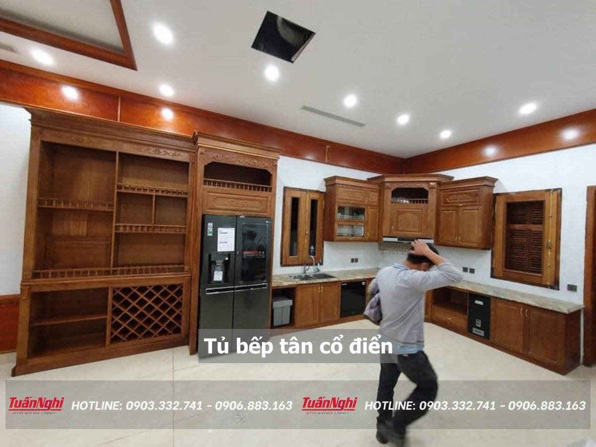 Tủ bếp tân cổ điển