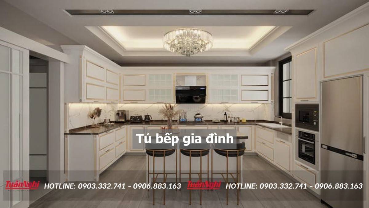 tủ bếp gia đình