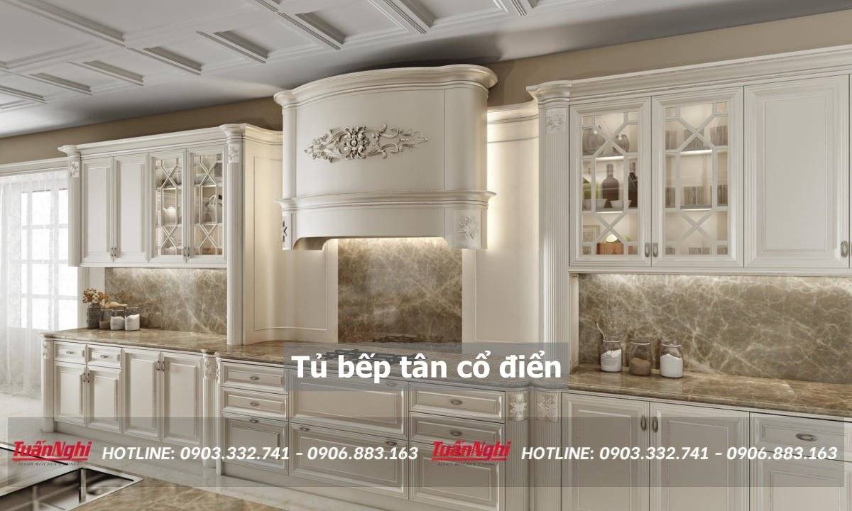 Tủ bếp tân cổ điển