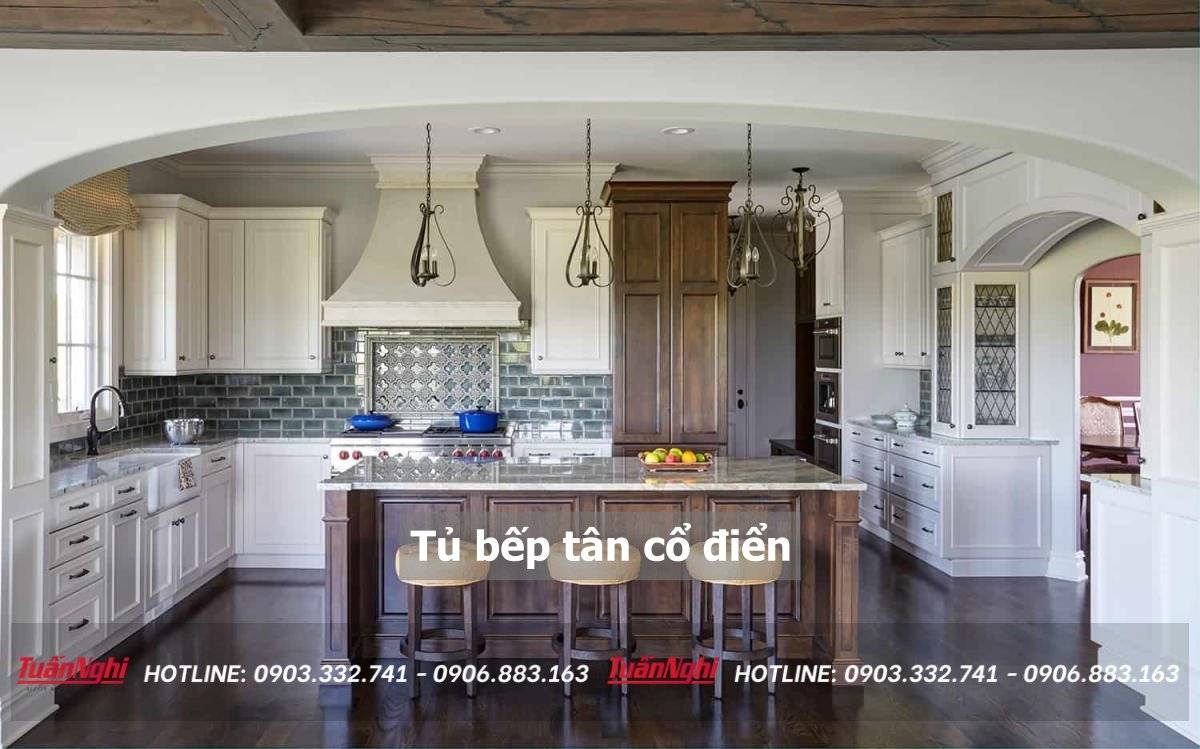Tủ bếp tân cổ điển