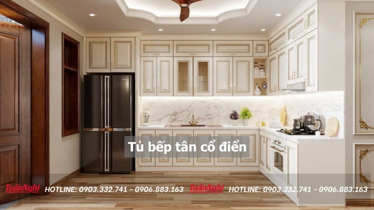 Tủ bếp tân cổ điển