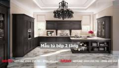 40+ Mẫu tủ bếp 2 tầng đẹp tối ưu không gian bếp 2023 190 mau-tu-bep-2-tang-20-min