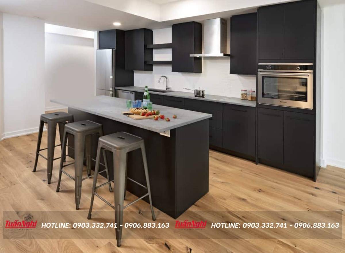 tủ bếp có bồn rửa