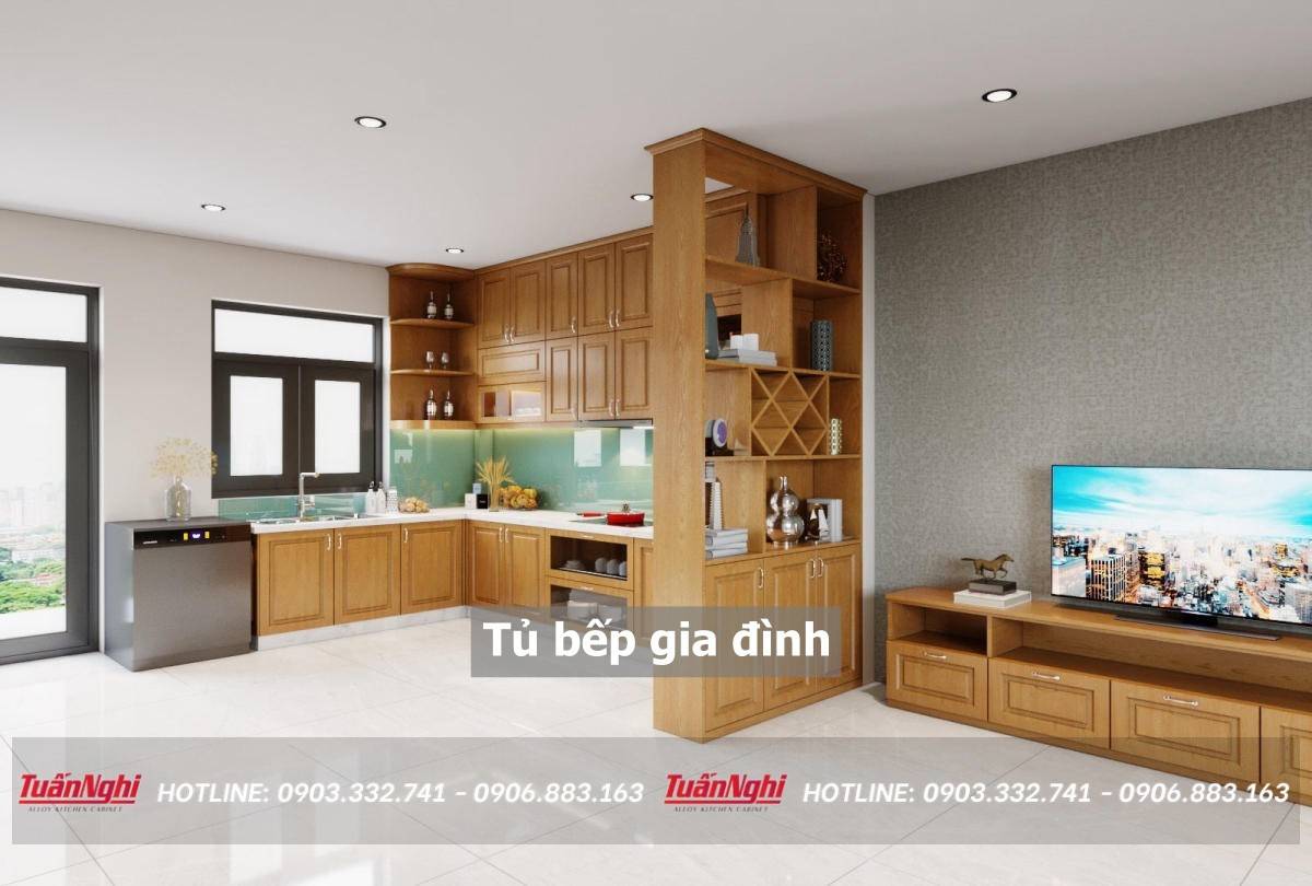 tủ bếp gia đình