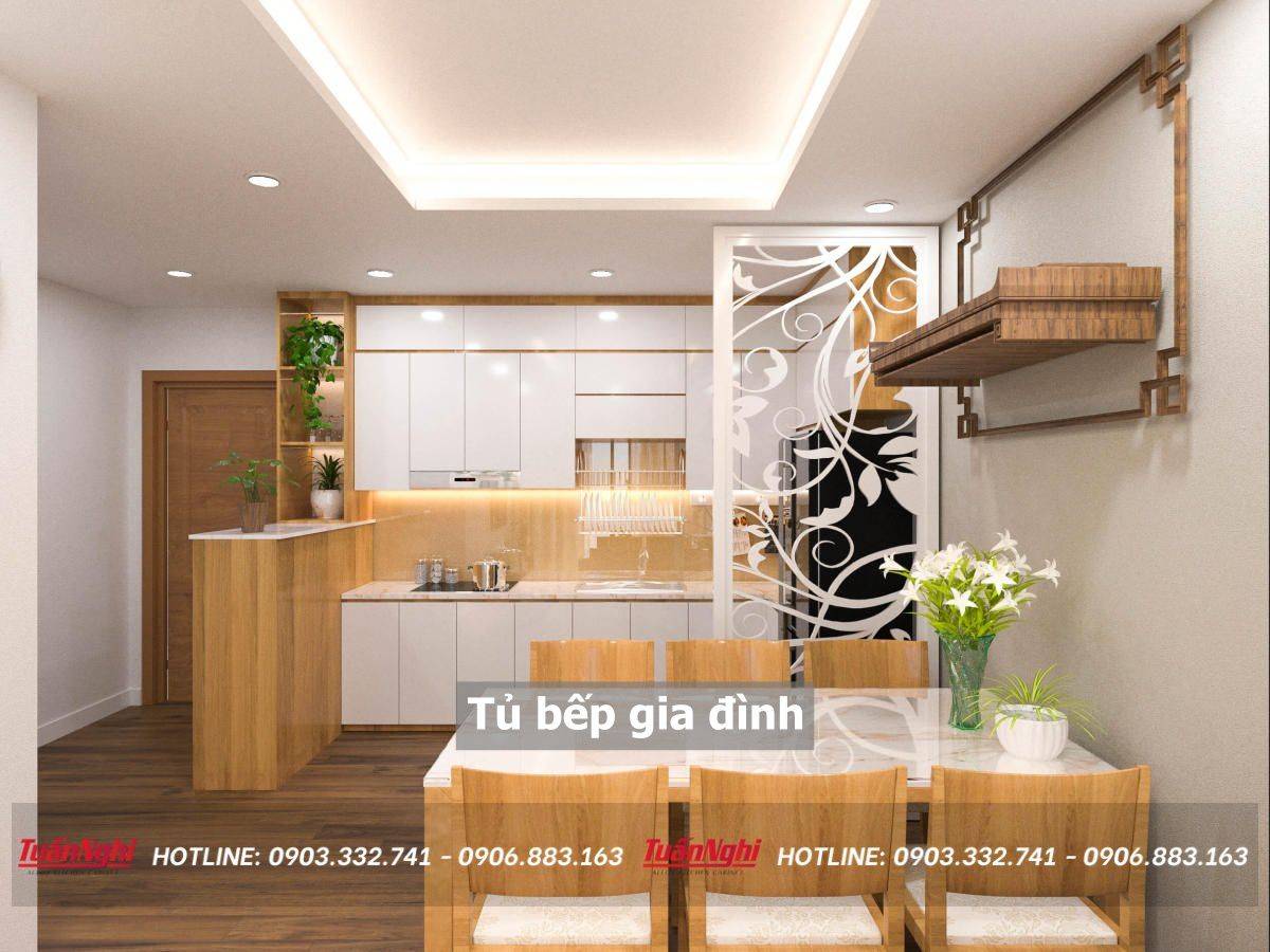 tủ bếp gia đình