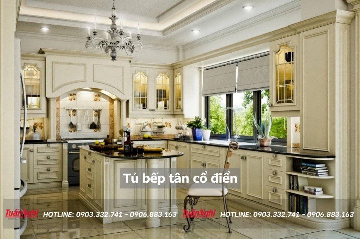 Tủ bếp tân cổ điển
