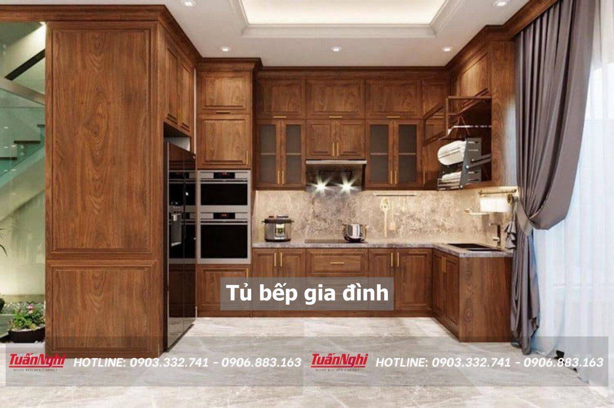 tủ bếp gia đình
